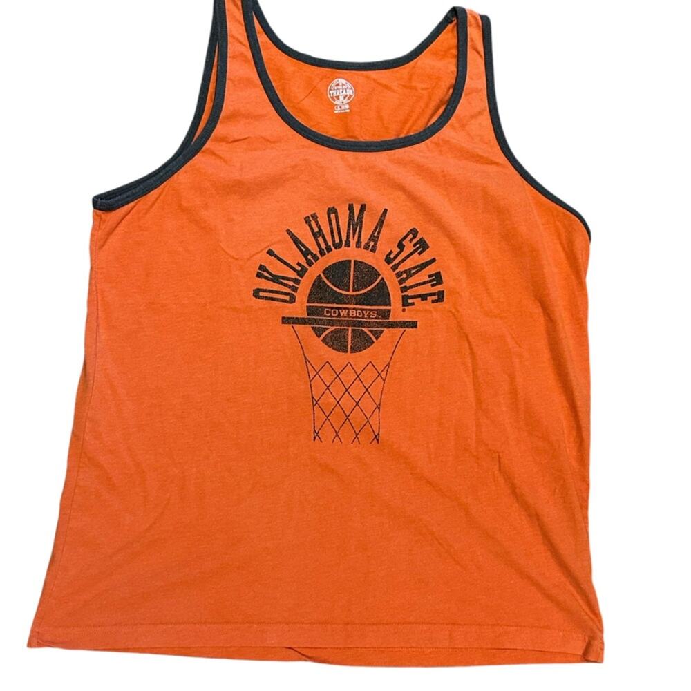 OSU Oklahoma State University Basketball Adult XL Orange Tank Top